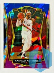 2020-21 Select Carmelo Anthony Tri Color Cracked Ice Prizm #132 Blazers